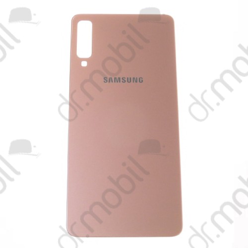 Akkufedél Samsung SM-A750F Galaxy A7 (2018) hátlap pink, ragasztóval